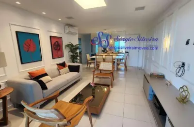 Apartamento frente mar e mobiliado no golf ville com 3 suítes.