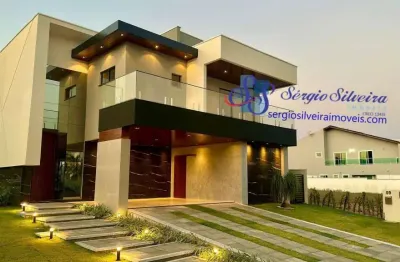 Luxuosa casa moderna de alto padrão com 5 suítes - alphaville fortaleza