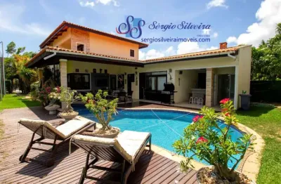 Casa mobiliada no alphaville fortaleza com 3 suítes, piscina privativa