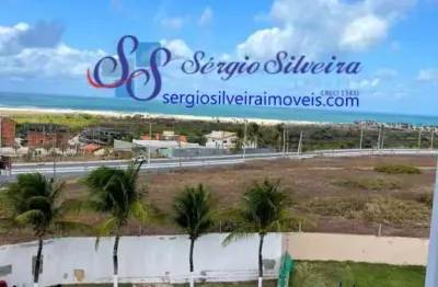 Apartamento semi mobiliado no porto das dunas com vista mar
