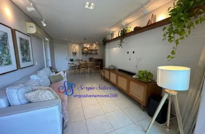 Apartamento pé na areia com 2 suítes no porto das dunas