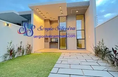 Linda casa com 3 suítes e acabamento moderno em eusébio.