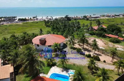 Ampla casa com linda vista para o mar na prainha - aquiraz