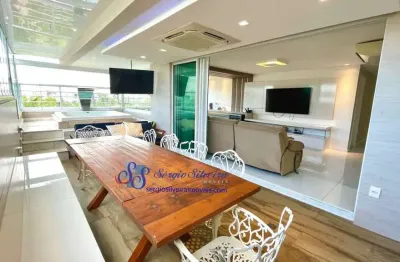 Luxuosa cobertura com 4 suítes e varanda gourmet no golf ville - porto das dunas