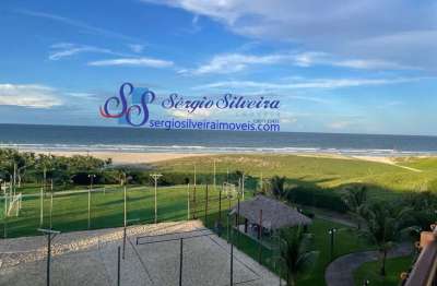 Apartamento com linda vista para o mar e 4 quartos em porto das dunas.