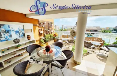 Cobertura duplex mobiliada e nascente  no vila do porto no porto das dunas com 4 quartos