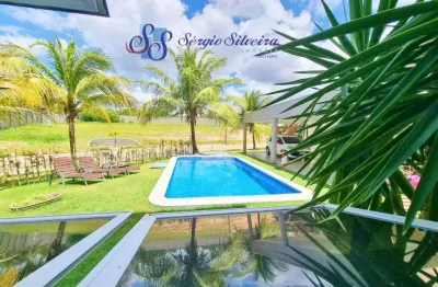 Casa no alphaville fortaleza mobiliada 4 suítes, piscina