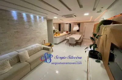 Luxuoso apartamento térreo e mobiliado no mandara kauai porto das dunas com 4 suítes.