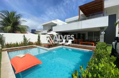 Casa de alto padrão com 5 suítes piscina e área gourmet (porteira fechada )