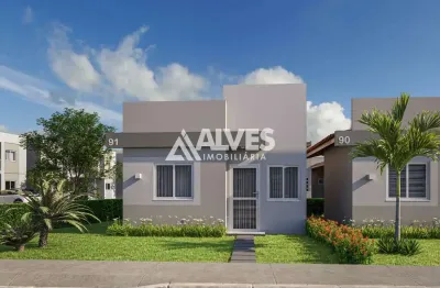 Casa com 2 quartos em condomínio no bairro papagaio álamo residence
