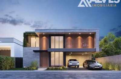 Casa de alto padrão com 4 suítes - piscina e área gourmet completa