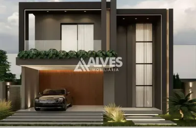 Casa de alto padrão com 4 suítes piscina e área gourmet em condomínio