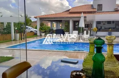 Chácara de alto padrão com piscina e área de lazer completa