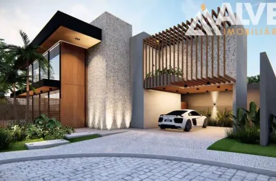 Casa com 4 suítes com closet e varanda piscina e gourmet completa