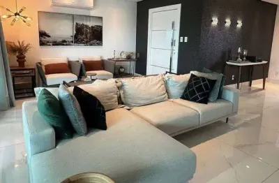 Maisan beau rivage apartamento mobiliado com 3 suítes e varanda gourmet
