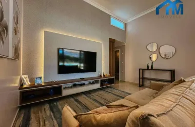 Casa térrea com projeto inteligente e espaço gourmet com vista para a piscina