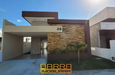 Casa de condomínio à venda, no sol e praia,  em barra dos coqueiros, com 3 quartos, 140m²
