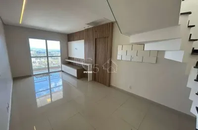 Cobertura para locação na região central de caieiras-sp: 3 quartos, 1 suíte, 2 salas, 3 banheiros, 3 vagas de garagem, 160m².
