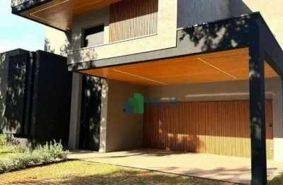 Casa térrea em condomínio de alto padrão em bonfim paulista com terreno de  494m² e 262m²com área construída.