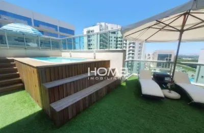 Cobertura com 4 dormitórios à venda, 225 m² por r$ 1.990.000,00 - barra da tijuca - rio de janeiro/rj