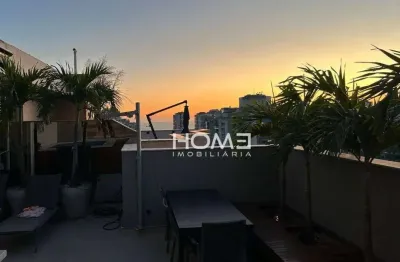 Abm - cobertura duplex  com 2 dormitórios à venda, 185 m² por r$ 2.300.000 - barra da tijuca - rio de janeiro/rj