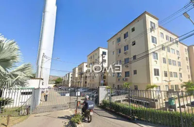 Apartamento com 2 dormitórios à venda, 44 m² por r$ 77.000,00 - campo grande - rio de janeiro/rj