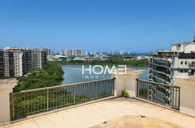 Cobertura com 4 dormitórios à venda, 360 m² por r$ 3.790.000,00 - barra da tijuca - rio de janeiro/rj