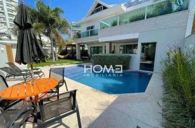 Casa com 5 dormitórios à venda, 620 m² por r$ 6.195.000,00 - barra da tijuca - rio de janeiro/rj