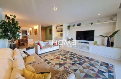 Apartamento com 3 dormitórios à venda, 180 m² por r$ 2.600.000,00 - península - rio de janeiro/rj