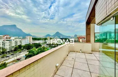 Cobertura com 3 dormitórios à venda, 166 m² por r$ 3.600.000,00 - leblon - rio de janeiro/rj