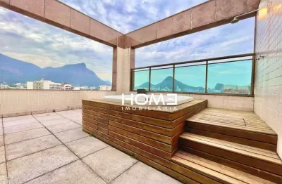 Cobertura com 3 dormitórios à venda, 166 m² por r$ 3.600.000,00 - leblon - rio de janeiro/rj