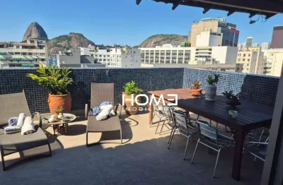 Cobertura duplex única, onde cada janela é um cartão postal do rio!