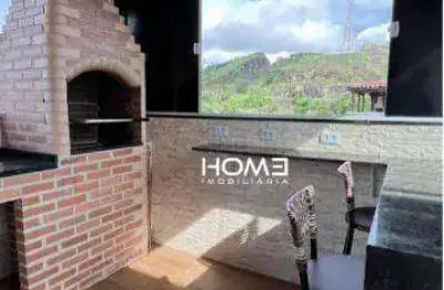 Cobertura com 2 dormitórios à venda, 108 m² por r$ 290.000,00 - rocha - são gonçalo/rj