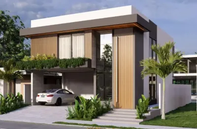 Moderna casa de alto padrão em construção no bairro vila nova