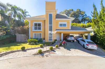 Casa em condomínio fechado com 4 quartos à venda na rua amadeu nico, 170, mossunguê, curitiba por r$ 3.990.000