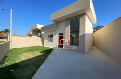 Primeira locação! casa nova, 3 quartos (1 suíte), próximo à lagoa no balneário de são pedro