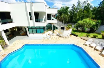 Alphaville residencial 10 (santana de parnaíba) - casa alphaville tamboré  10 - semi nova - com vista para reserva e total privacidade