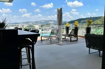 Tamboré 10 (santana de parnaíba) - magnífica casa no tamboré 10 - 4 suítes - 550m² - vista deslumbrante - r$ 6.500.000,00