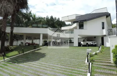 Alphaville residencial 10 (santana de parnaíba) - casa alphaville residencial 10 - semi nova - com vista para reserva e total privacidade