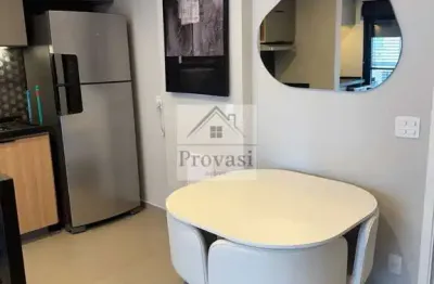 Fiori - apartamento com 1 dormitório, na av copacabana - alphaville - barueri - locação totalmente mobiliado