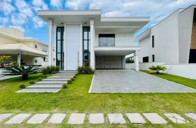 Casa alto padrão em condomínio fechado no redparck com 4 suites e piscina privativa em florianópolis