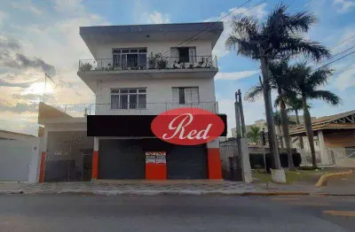 Salão para alugar, 158 m² por r$ 3.792,27/mês - conjunto residencial irai - suzano/sp