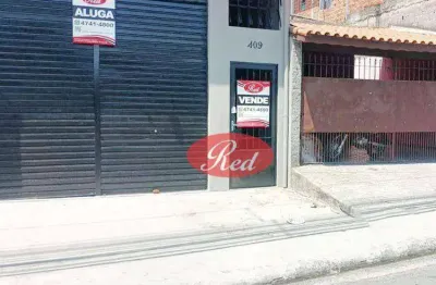 Salão, 121 m² - venda por r$ 350.000,00 ou aluguel por r$ 2.850,00/mês - vila santa margarida - ferraz de vasconcelos/sp