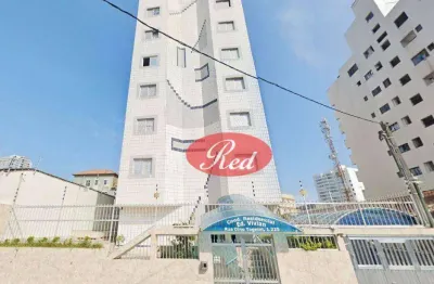 Apartamento com 1 dormitório à venda, 50 m² por r$ 320.000 - caiçara - praia grande/sp