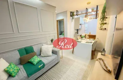 Residencial sabiá - lançamento - apartamento com 2 dormitórios à venda, 40 m² por r$ 204.990 - jardim santa inês - suzano/sp