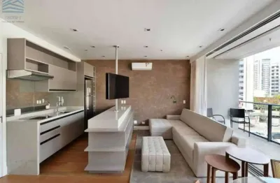 Apartamento para venda ou locação, 1 dorm, 2 vagas na vila olimpia