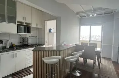 Cobertura para locação em jandira, centro, 2 dormitórios, 1 suíte, 2 banheiros, 2 vagas