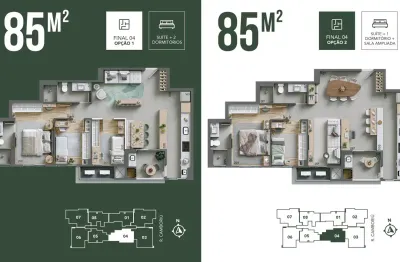 Apartamento com 3 quartos à venda na Rua Camboriú, 135, Atiradores, Joinville