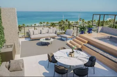 Cobertura linear  de 3 suítes espetacular na orla da barra da tijuca