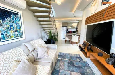 Cobertura com 3 dormitórios à venda, 90 m² por r$ 1.300.000,00 - coqueiros - florianópolis/sc